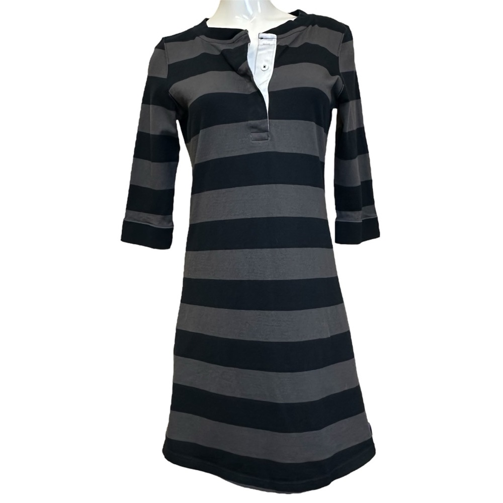 Patagonia Worn Wear W's 3/4-Sleeved Sender Stripe Shirt Dress Small